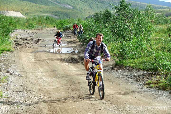 kola peninsula, monchegorsk, mountains, biking, biking excursion, excursion, russia
